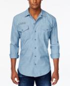 G-star Raw Men's Graphic-print Long-sleeve Utility Shirt