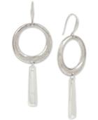 Robert Lee Morris Soho Silver-tone Hoop & Stick Drop Earrings