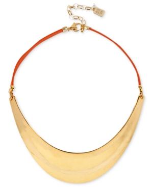 Robert Lee Morris Necklace, Gold-tone Sculpted Collar Necklace