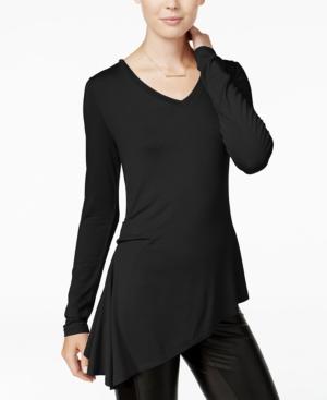 Bar Iii Asymmetrical V-neck Top, Only At Macy's
