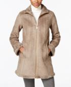 Jones New York Faux-shearling A-line Walker Coat