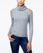 American Rag Juniors' Cold-shoulder Turtleneck Sweater, Only At Macy's