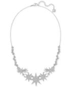 Swarovski Silver-tone Pave Multi-star Collar Necklace