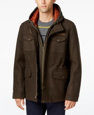 Tommy Hilfiger Men's Military Hoodie Coat