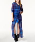 Tommyxgigi Plaid Maxi Shirtdress