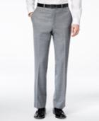 Kenneth Cole New York Grey Sharkskin Slim-fit Pants
