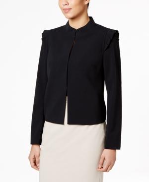 Nine West Ruffled Stand-collar Jacket