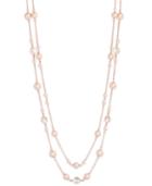 Charter Club Rose Gold-tone Imitation Pearl Two-row Long Necklace, Only At Macy's