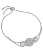 Danori Silver-tone Stone & Crystal Pave Slider Bracelet, Created For Macy's