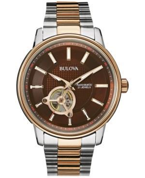 Bulova Men's Automatic Two-tone Stainless Steel Bracelet Watch 45mm 98a140