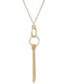 Thalia Sodi Gold-tone Interlocking Circle Tassel Pendant Necklace, Only At Macy's