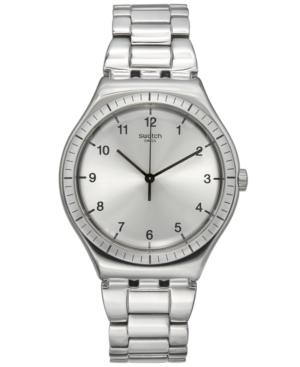 Swatch Unisex Swiss Power Tracking Stainless Steel Bracelet Watch 41mm Yws100g