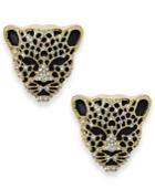 Thalia Sodi Black Crystal Jaguar Stud Earrings, Only At Macy's