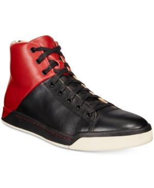 Diesel Men's Tempus S-emerald Leather Sneakers Men's Shoes