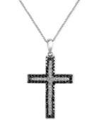 Effy Diamond Cross Pendant Necklace (5/8 Ct. T.w.) In 14k White Gold