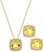 City By City November Birthstone Necklace & Earring