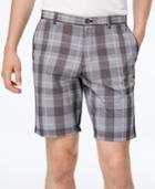 Calvin Klein Men's Slim-fityarn-dyed Plaid Shorts, 9 Inseam