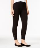Style & Co. Studded Zippered Leggings, Only At Macy's