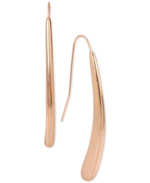 Robert Lee Morris Soho Rose Gold-tone Linear Drop Earrings