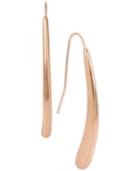 Robert Lee Morris Soho Rose Gold-tone Linear Drop Earrings