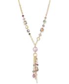 Inc International Concepts Gold-tone Multi-stone Tassel Lariat Necklace, Only At Macy's