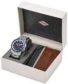 Fossil Men's Chronograph Grant Sport Stainless Steel Bracelet Watch Box Set 44mm Fs5336set