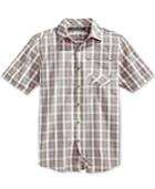 Sean John Men's Short-sleeve Check Shirt