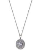 Giani Bernini Cubic Zirconia Pendant Necklace In Sterling Silver