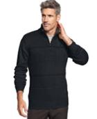 Tricots St. Raphael Faux-shearling-collar Textured Windowpane Sweater