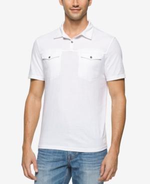 Calvin Klein Jeans Men's Feeder Stripe Pocket Polo