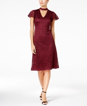 Julia Jordan Lace Choker Dress