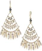 C.a.k.e. By Ali Khan Gold-tone Multi-crystal Chandelier Earrings