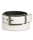 Alfani Men's Cut-edge Saffiano-texture Reversible Belt, Only At Macy's