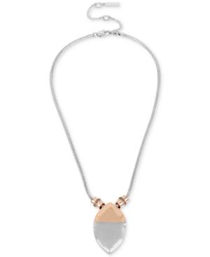Kenneth Cole New York Pave Geometric Stone Pendant Necklace