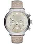 Ax Armani Exchange Men's Chronograph Taupe Nylon Strap Watch 49mm Ax1374
