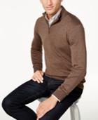 Club Room Men's Quarter-zip Merino Performance Sweater, Created For Macy's