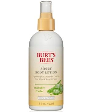 Burt's Bees Cucumber & Aloe Sheer Body Lotion
