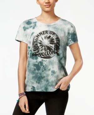 Volcom Juniors' Sunrise Tie-dyed Graphic T-shirt
