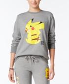 Mighty Fine Juniors' Pokemon Pikachu Graphic Sweatshirt