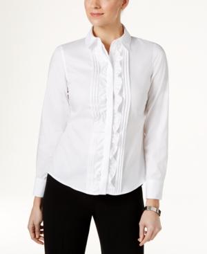 Tommy Hilfiger Ruffled Front Shirt