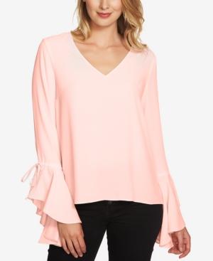 1.state Cascade-sleeve Top