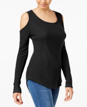 Ultra Flirt Juniors' Cold-shoulder Thermal Top