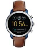 Fossil Q Men's Explorist Gen 3 Brown Leather Strap Touchscreen Smart Watch 44mm