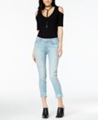 Hudson Jeans Savvy Ripped Cropped Jeans