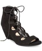 Bar Iii Kerry Lace-up Wedge Dress Sandals, Only At Macy's Women's Shoes