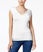 Guess Bailey Cap-sleeve Printed Top