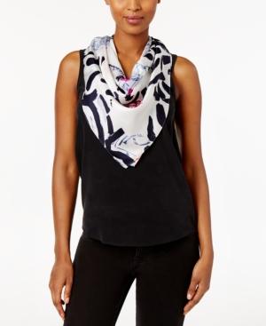 Vince Camuto Abstract Mural Silk Square Scarf