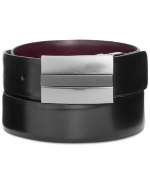 Kenneth Cole Reaction 35mm Reversible Mixed-finish Plaque Belt