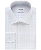 Calvin Klein Men's Steel Non-iron Performance Exploded-plaid Dress Shirt