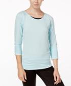Gaiam Clover Strappy-back Long-sleeve Top